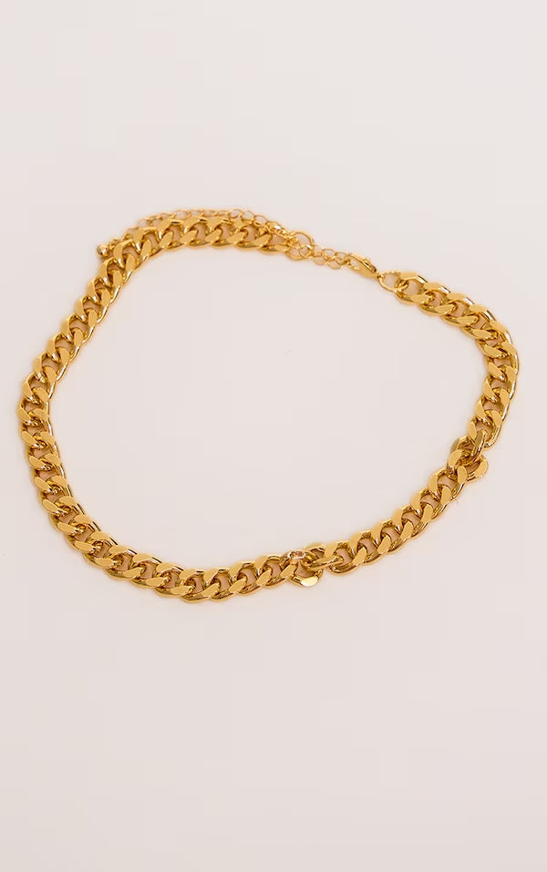 Real Gold Plated Single Chain Necklace