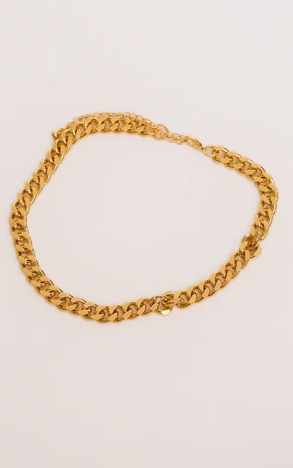 Real Gold Plated Single Chain Necklace